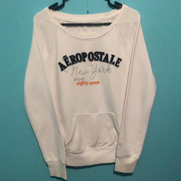 3/20$ Aeropostale - White NewYork Sweater - Picture 1 of 5